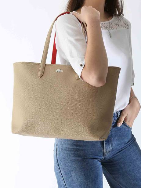 Handtas Anna Lacoste Beige anna NF4823AA ander zicht 1